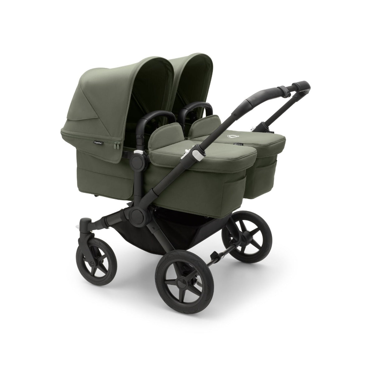 Bugaboo Donkey 5 Twin with Otter 360 Travel System - Black/Forest Green 2