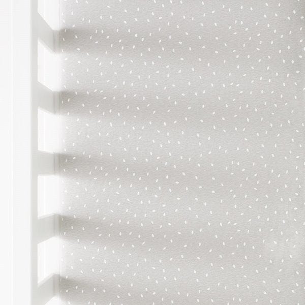 Little Green Sheep Organic Crib Fitted Sheet - Dove Rice