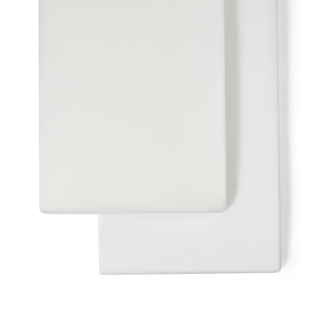Little Green Sheep Organic Crib Fitted Sheets in White