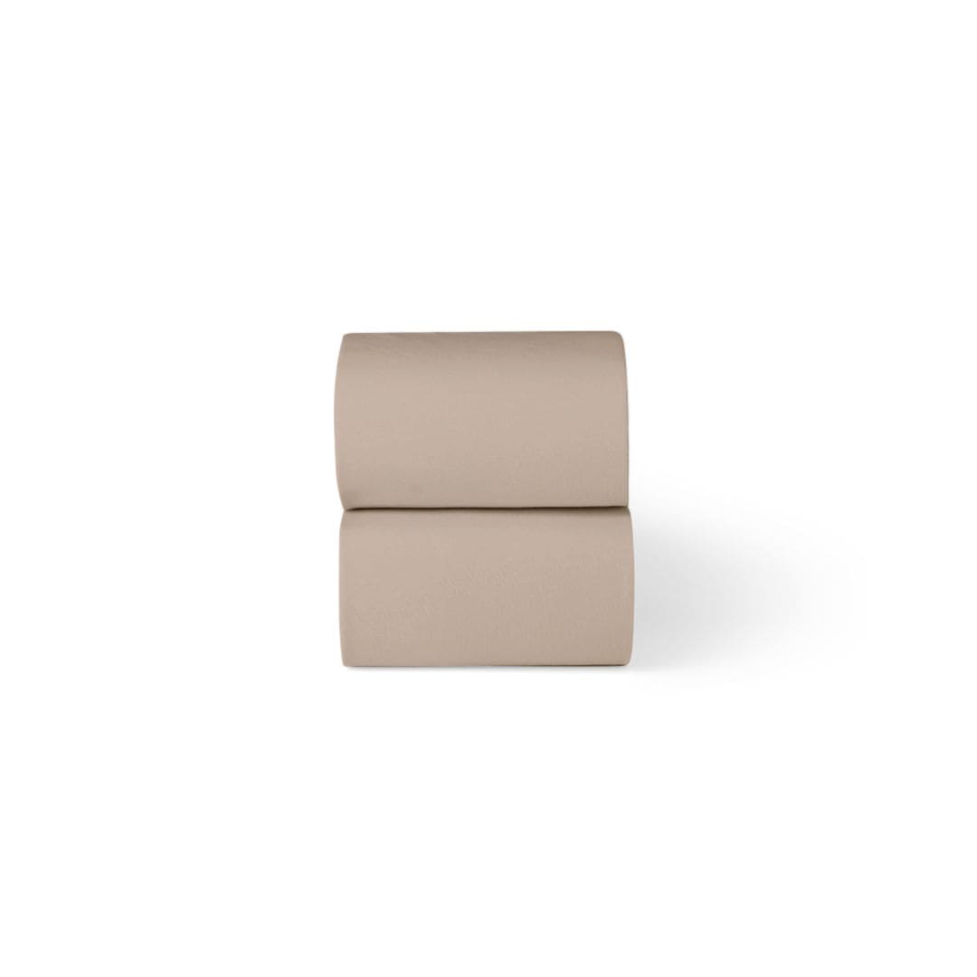 Little Green Sheep Organic Moses Basket Fitted Sheets in Truffle