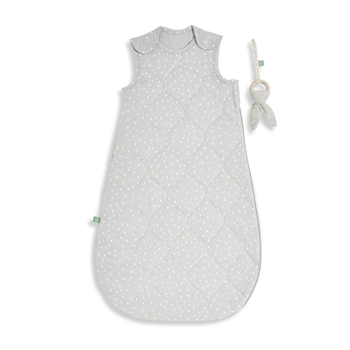 Little Green Sheep Organic Baby Sleeping Bag Dove Rice - 2.5 Tog