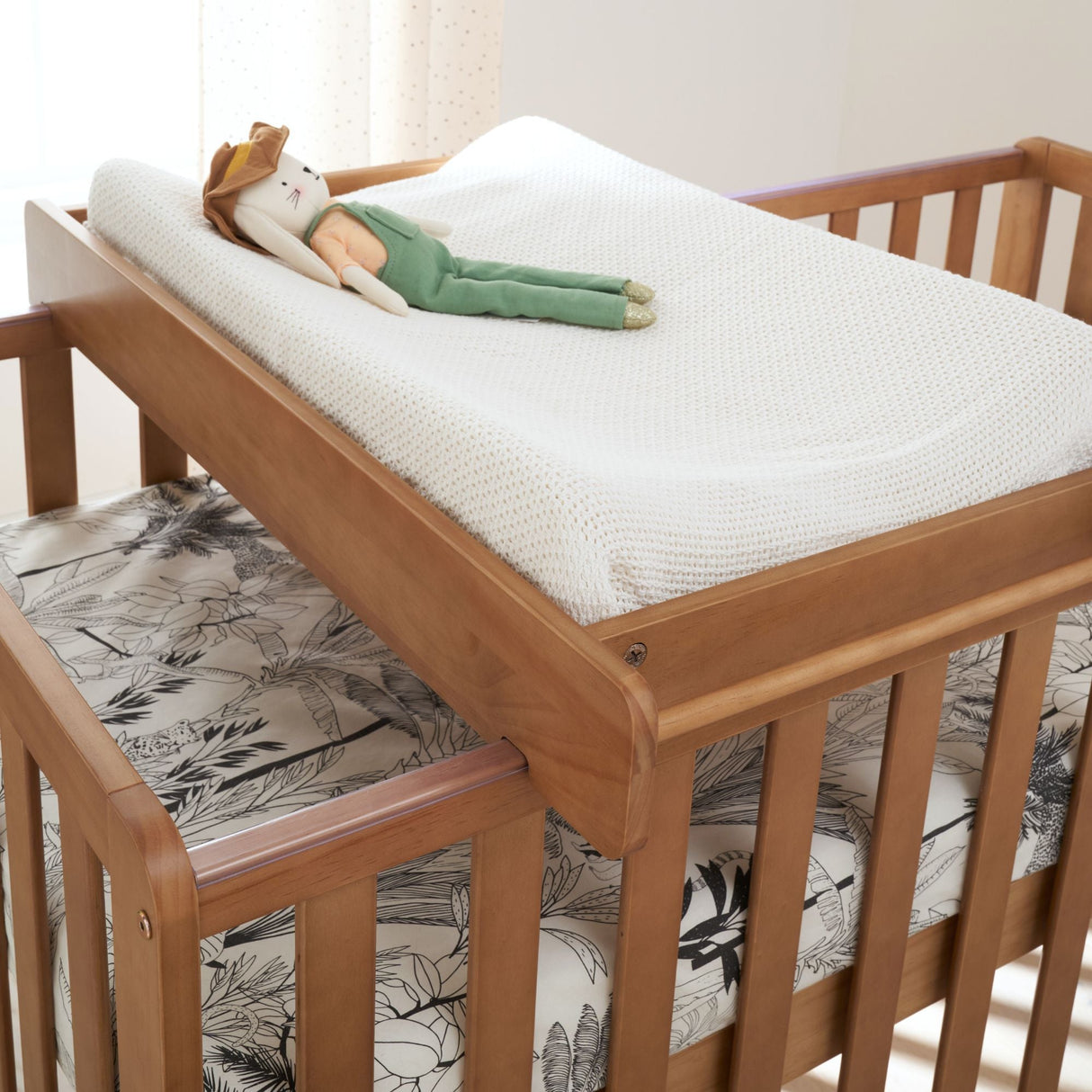 Tutti Bambini Malmo Cot Bed with Rio Furniture 3 Piece Room Set - Dove Grey/Honey Oak
