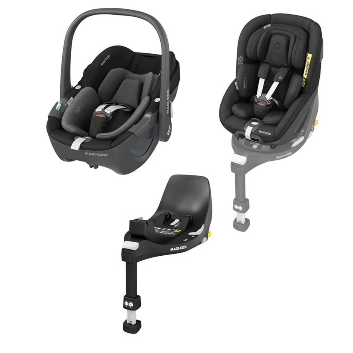 Maxi-Cosi Complete Pebble 360 + Pearl 360 + FamilyFix 360 Bundle 1
