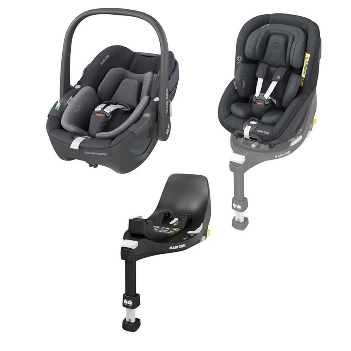 Maxi-Cosi Complete Pebble 360 + Pearl 360 + FamilyFix 360 Bundle 2