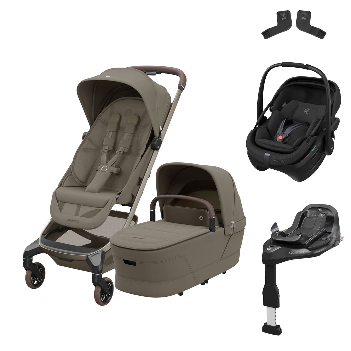 Maxi-Cosi Fame Cabin Zero G Bundle - Oak Truffle