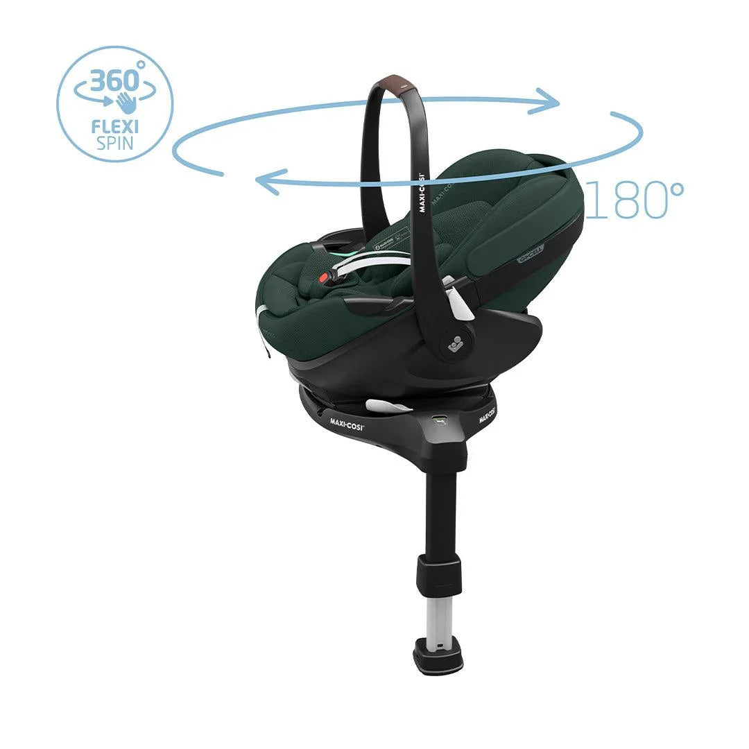 Maxi-Cosi Pebble 360 Pro 2 Car Seat + Familyfix 360 Pro Isofix Base - Twillic Green
