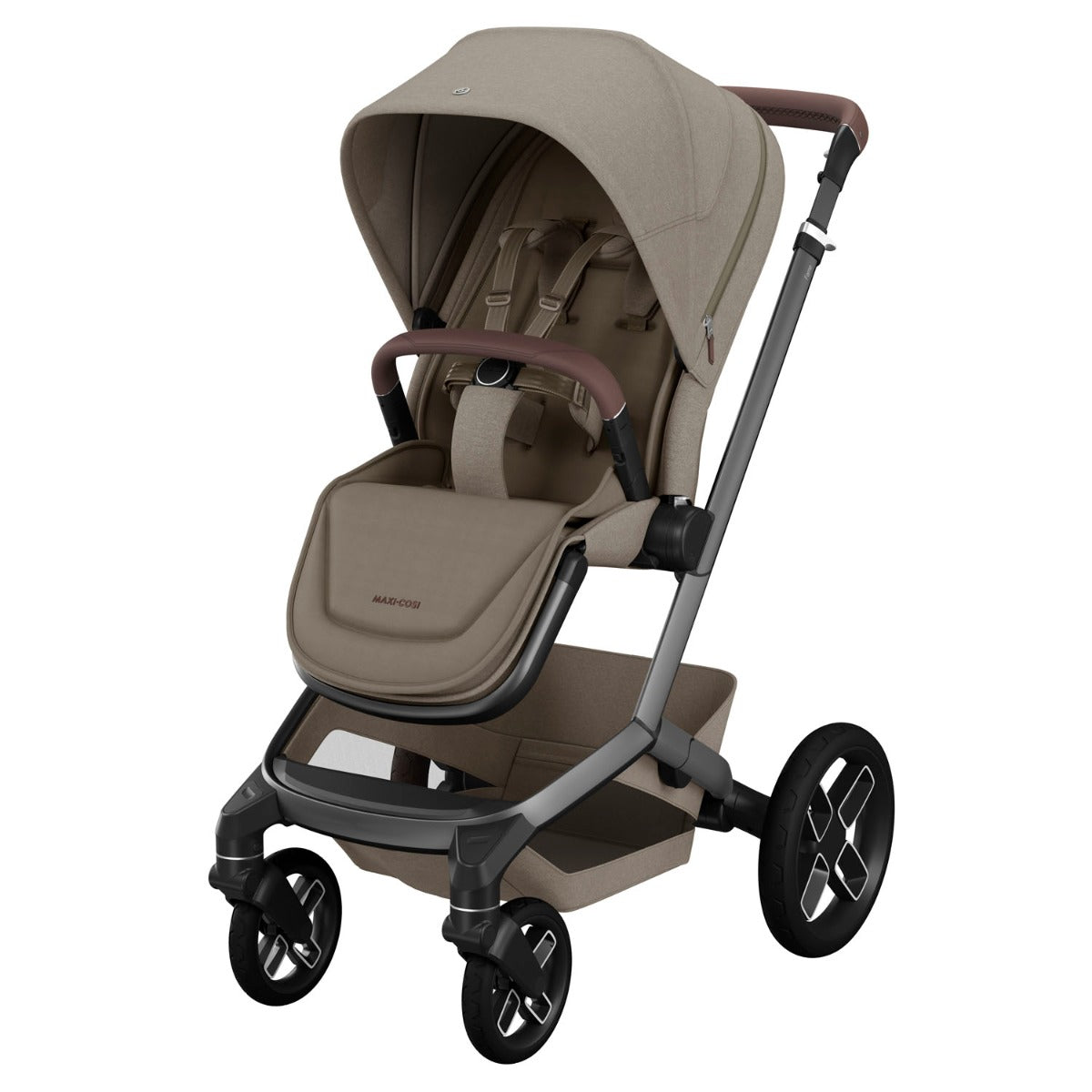 Maxi-Cosi Fame Pushchair - Twillic Truffle with Black Wheels 1