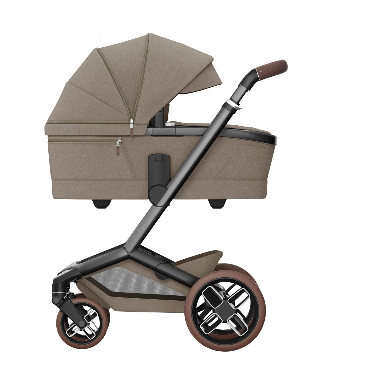 Maxi-Cosi Fame Pebble 360 Pro 2 Travel System Bundle - Twillic Truffle with Black Wheels 20