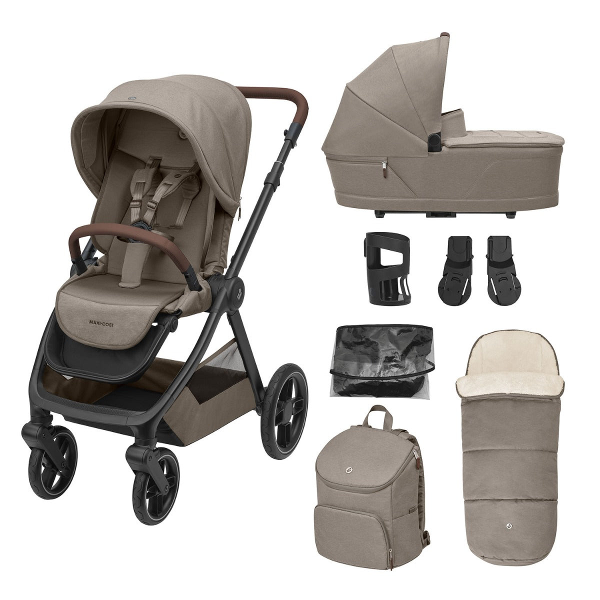 Maxi-Cosi Oxford 7 Piece Essentials Bundle - Twillic Truffle 1
