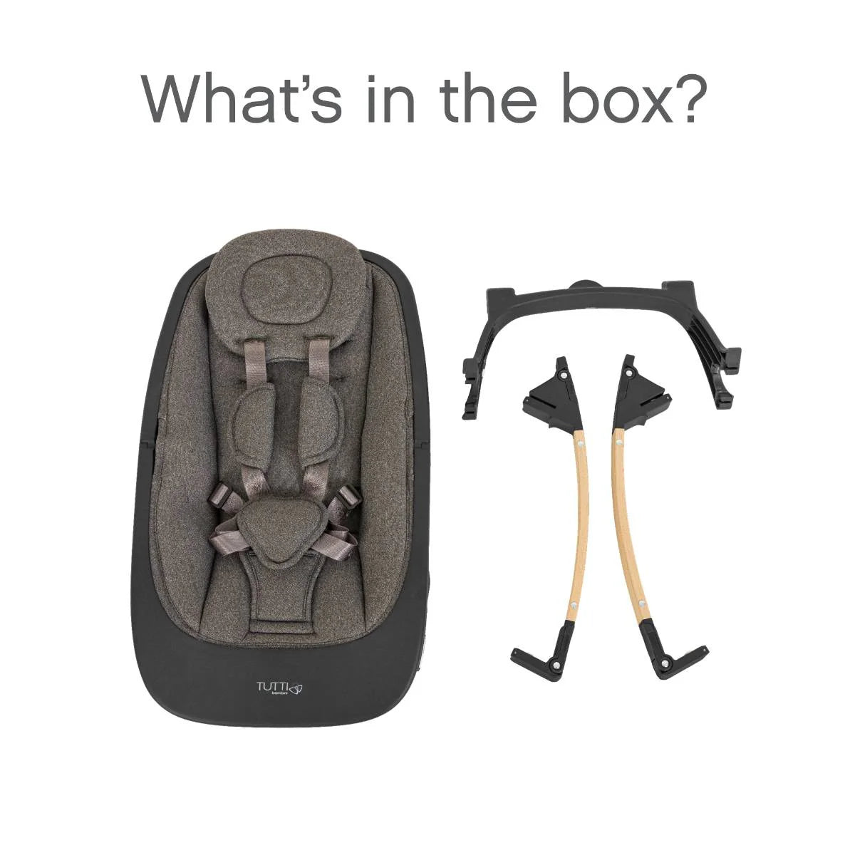 Tutti Bambini Nova Birth to 12 Years Complete Highchair Package - Grey/Oak