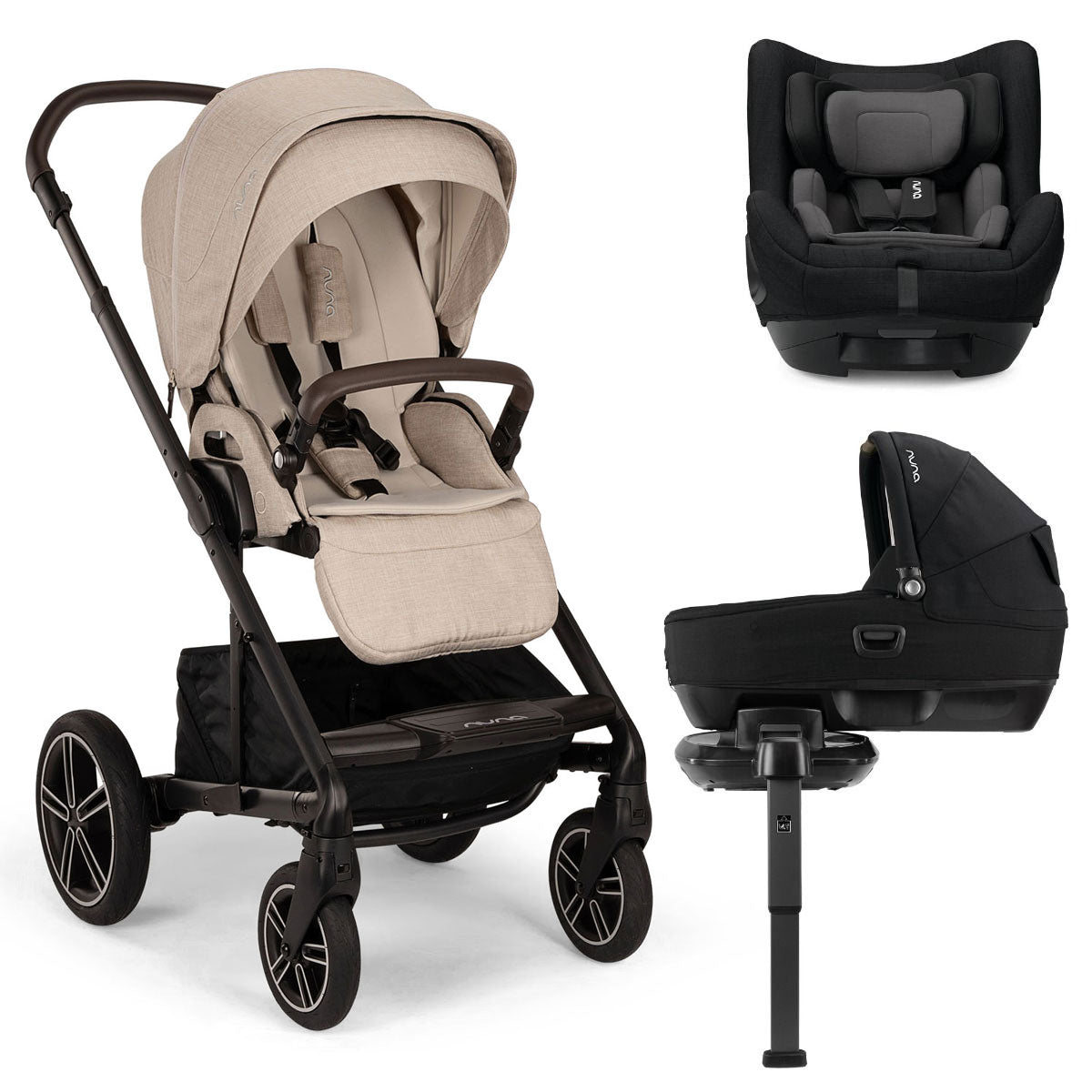 Nuna MIXX Next + CARI + TODL Next Generation Travel System Bundle - Biscotti 1