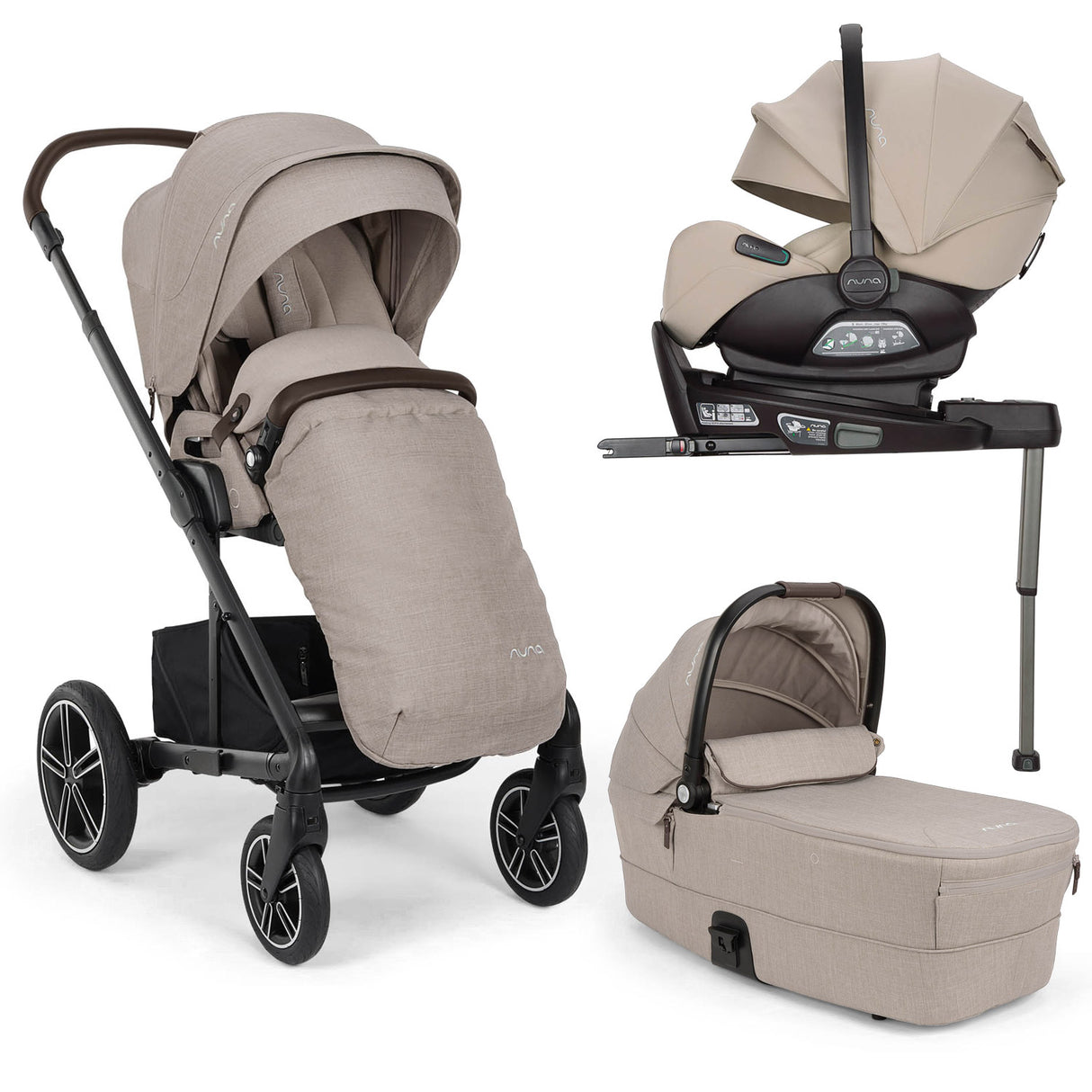 Nuna MIXX Next with ARRA Flex & Base Curv Travel System Bundle - Chateau