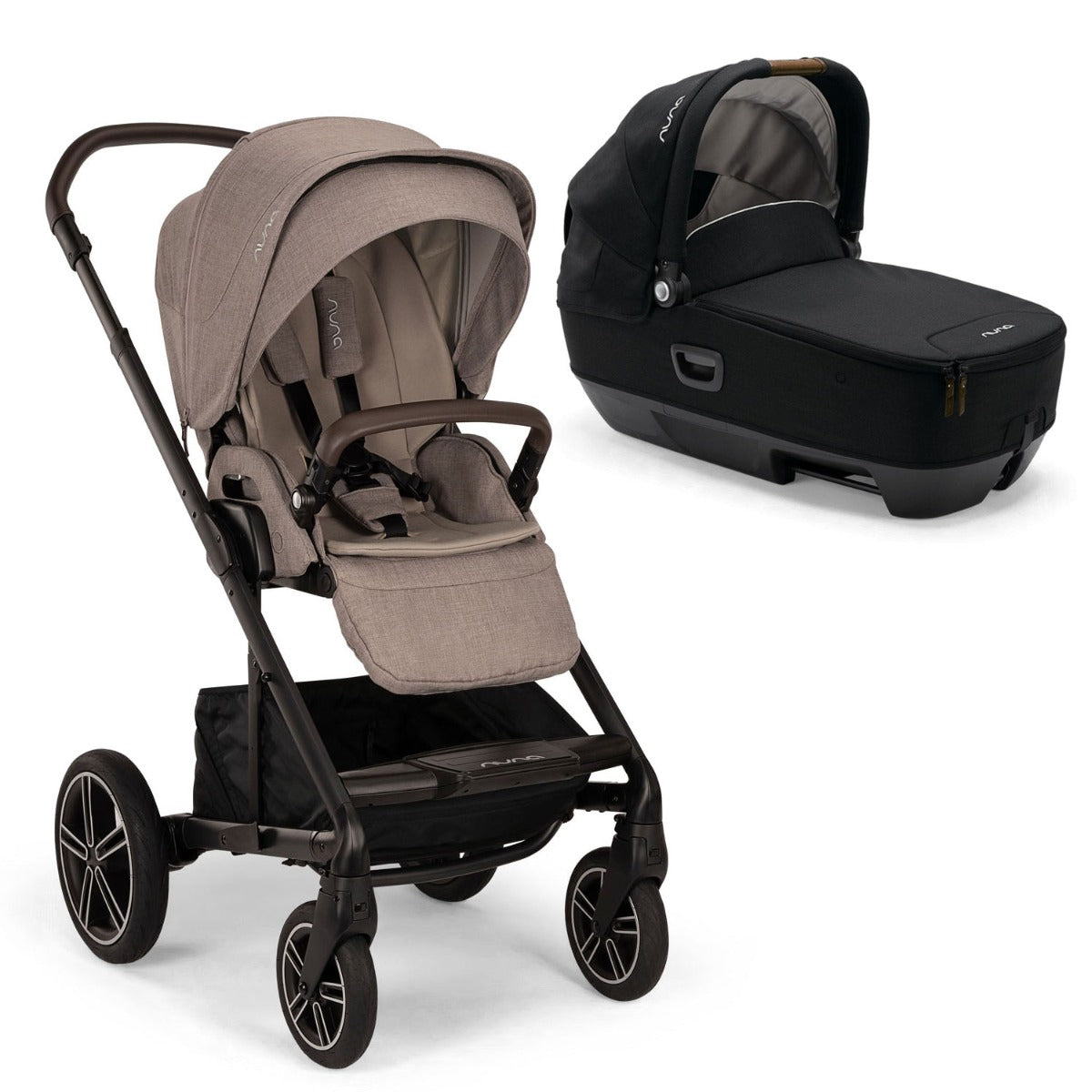 Nuna MIXX Next Pushchair + CARI Carrycot - Cedar 1