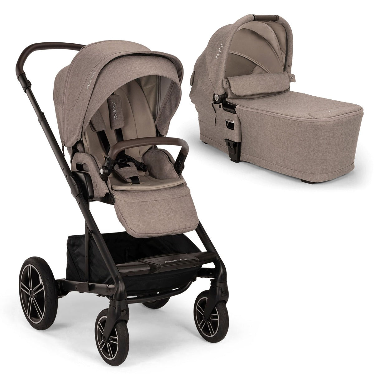 Nuna MIXX Next Pushchair and Carrycot - Cedar 1