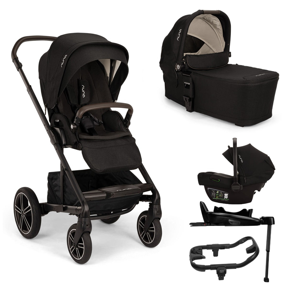 Nuna MIXX Next + PIPA Next Generation Travel System Bundle - Caviar 1