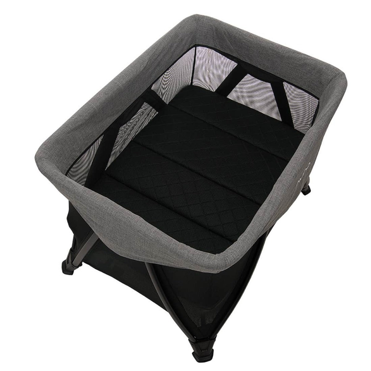 Nuna SENA Aire Travel Cot with Zip On Bassinet - Charcoal 7