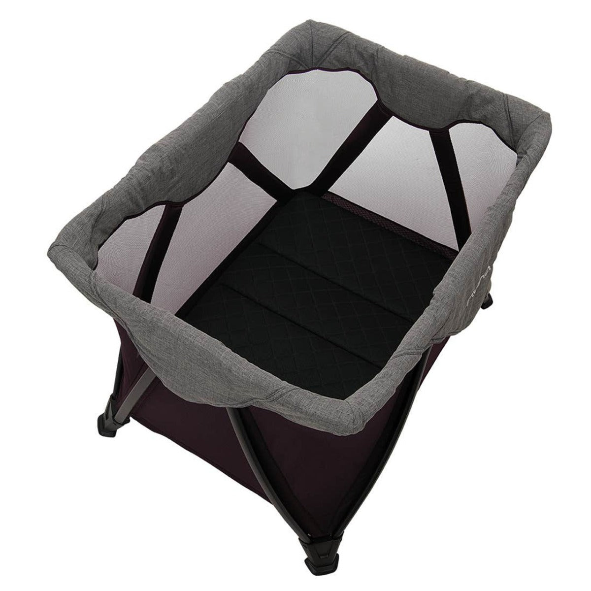 Nuna SENA Aire Travel Cot with Zip On Bassinet - Charcoal 8