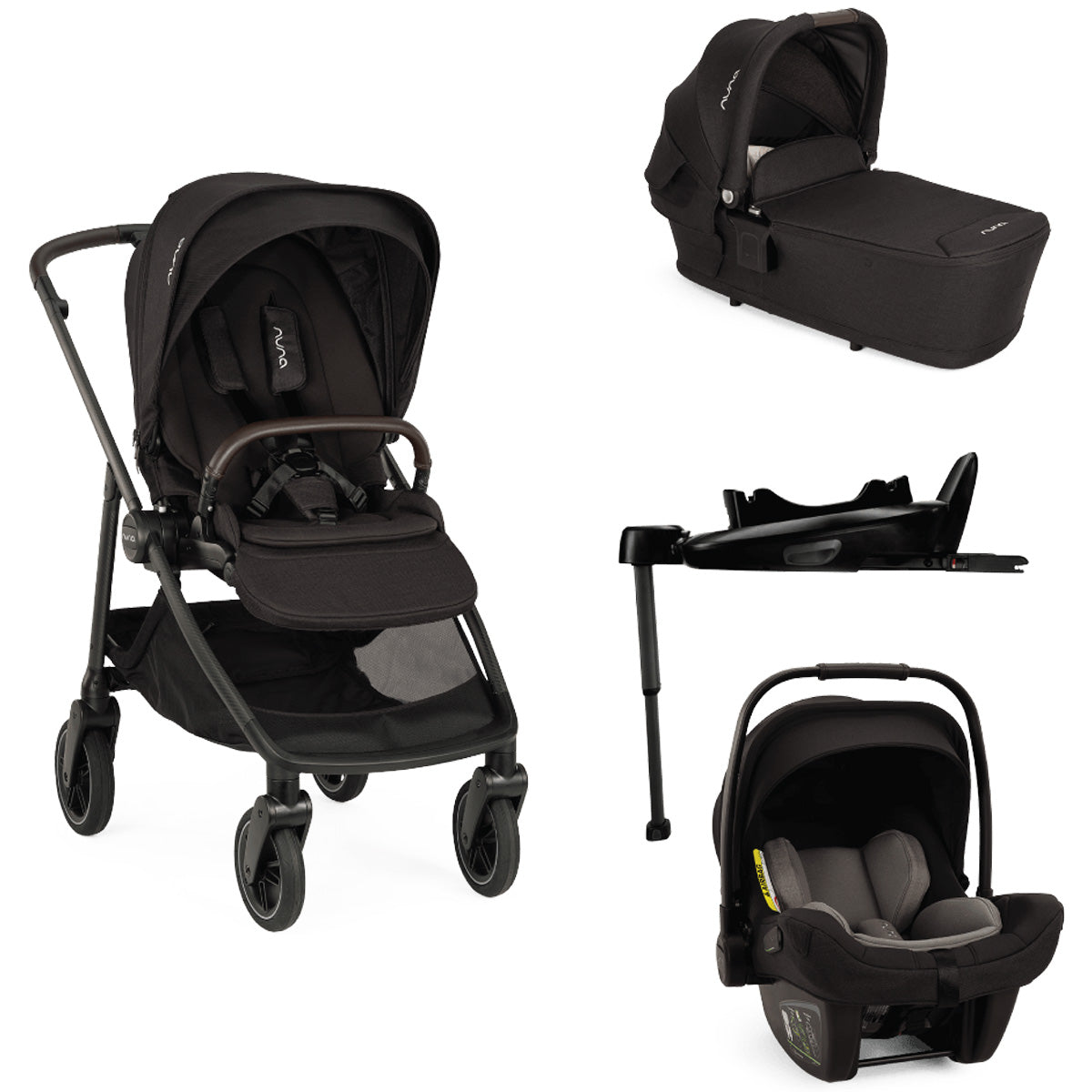 Nuna SWIV Next Stroller + PIPA Next Generation Travel System Bundle - Caviar 1