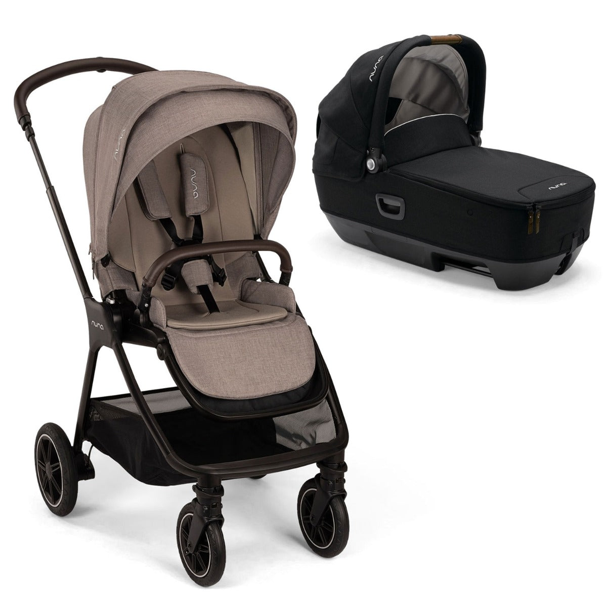 Nuna TRIV Next Stroller + CARI Carrycot - Cedar 1