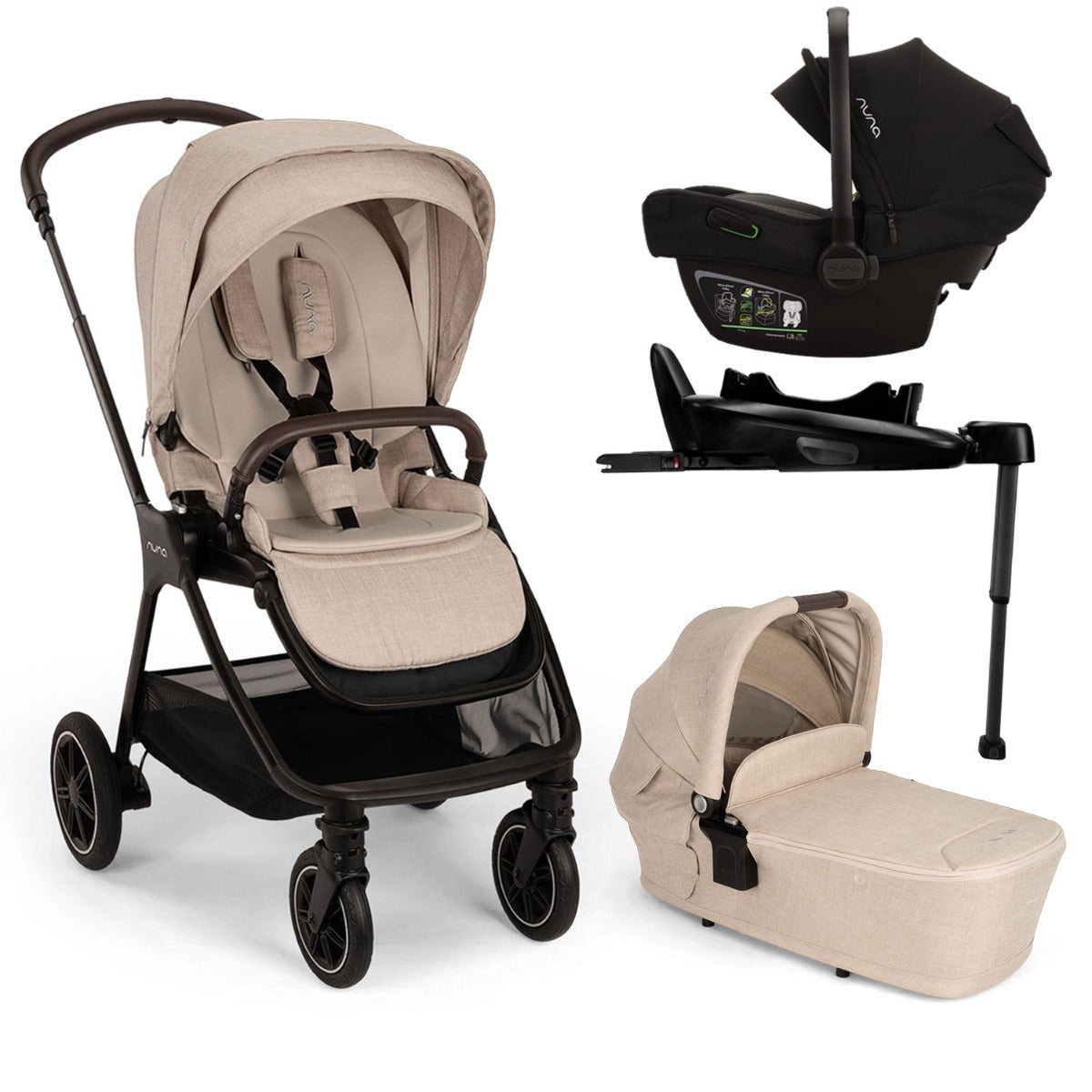 Nuna TRIV Next + PIPA Next Generation Bundle - Biscotti (2024) 1