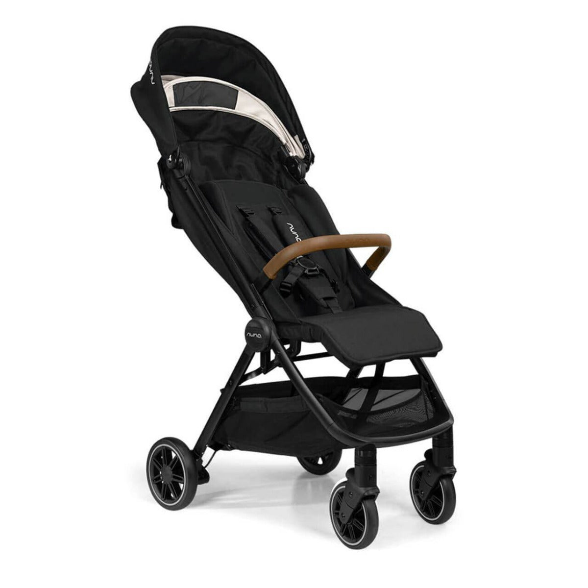 Nuna TRVL Compact Stroller with Raincover & Travel Bag - Caviar 10