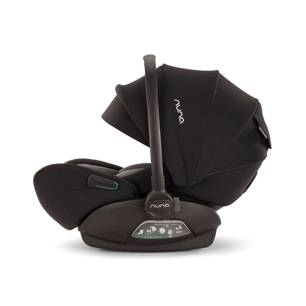 Nuna TRIV Next with ARRA Flex & Base Curv Travel System Bundle - Caviar 18