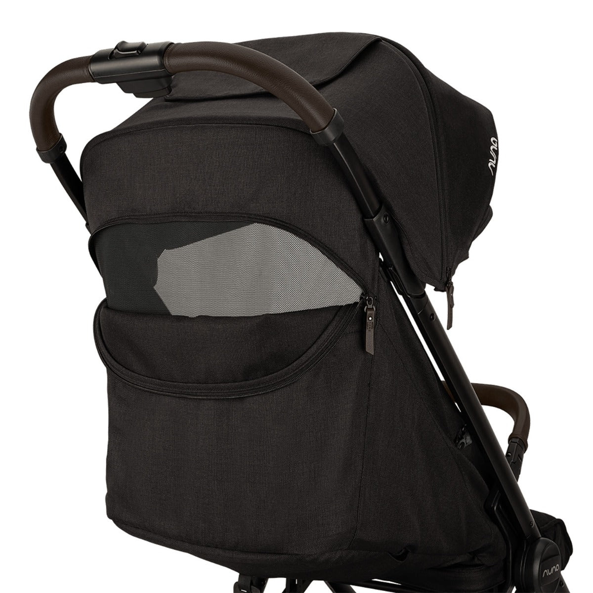 Nuna TRVL LX Compact Stroller with Raincover & Travel Bag - Caviar 9