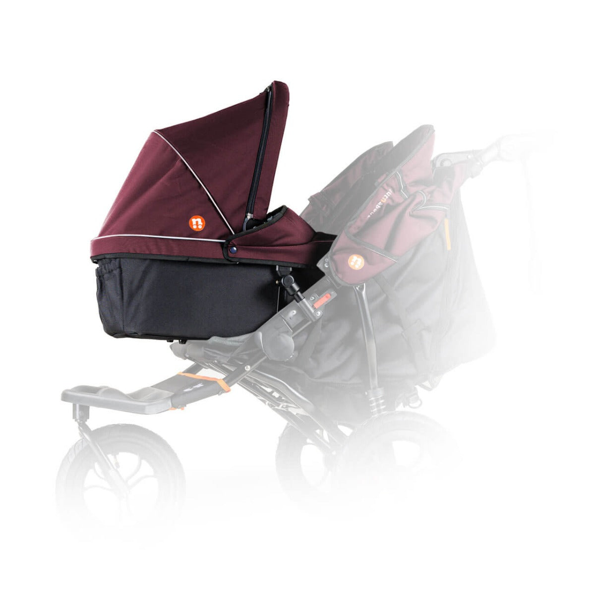 Out n About Nipper V5 Double Carrycot - Brambleberry Red 5