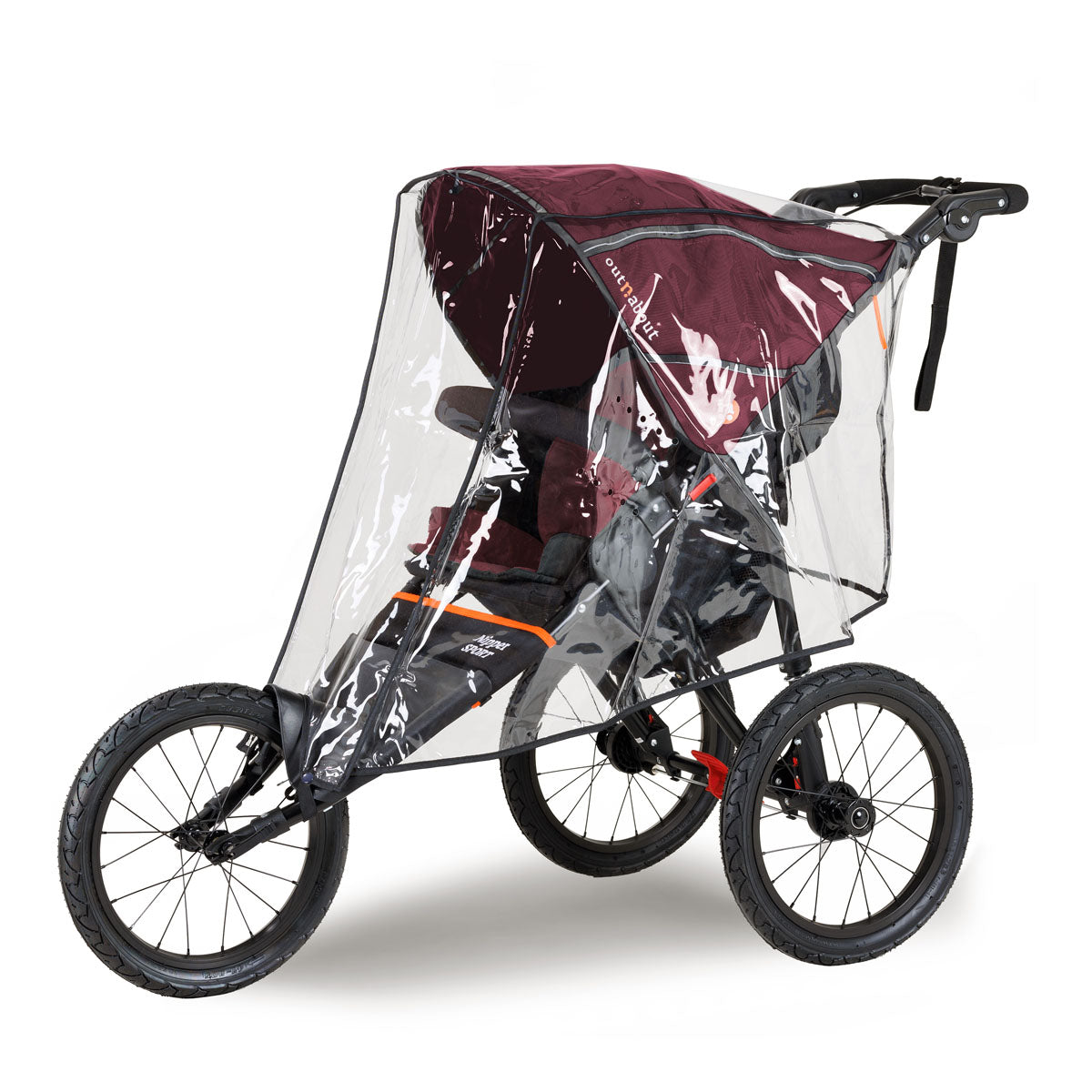 Out n About Nipper Sport V5 Single Pushchair - Brambleberry Red 9