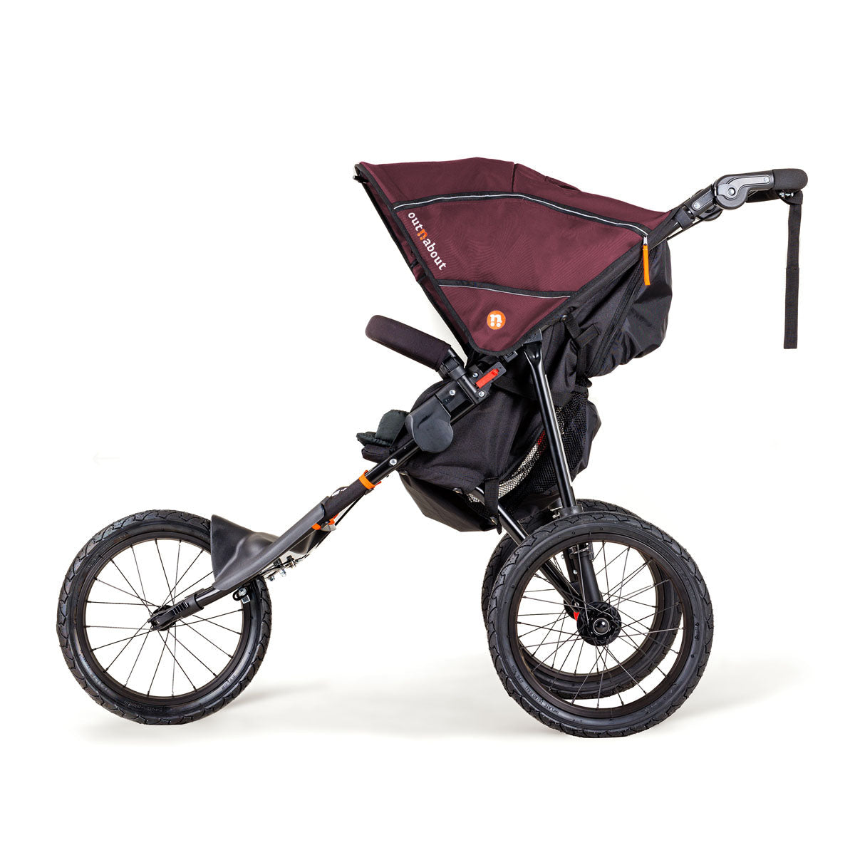 Out n About Nipper Sport V5 Single Pushchair - Brambleberry Red 10