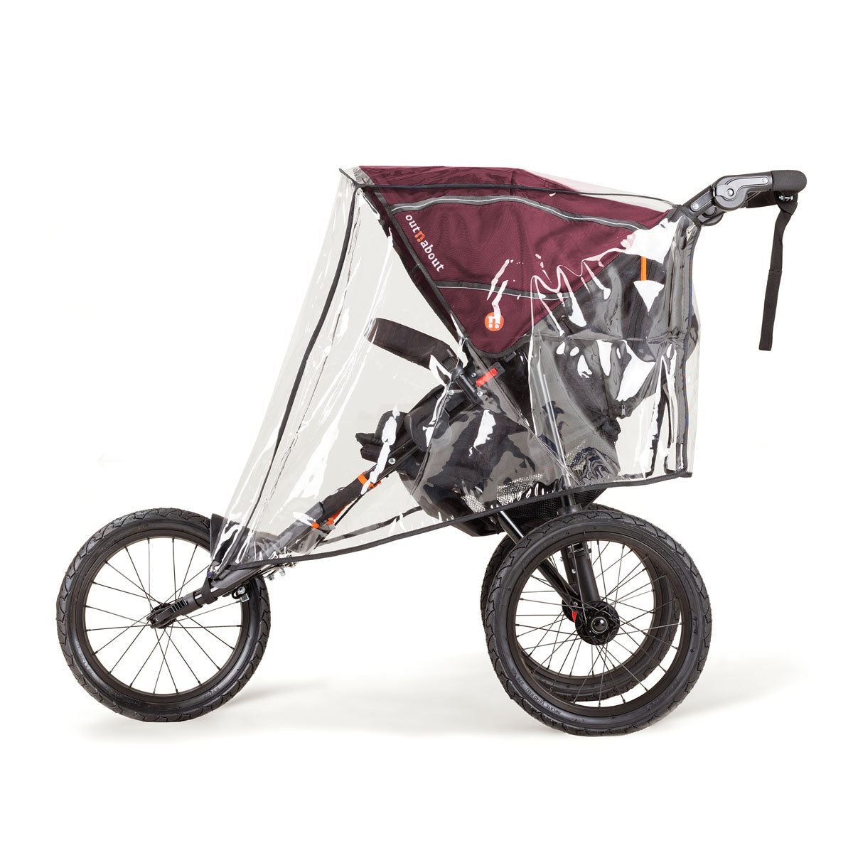 Out n About Nipper Sport V5 Single Pushchair - Brambleberry Red 2
