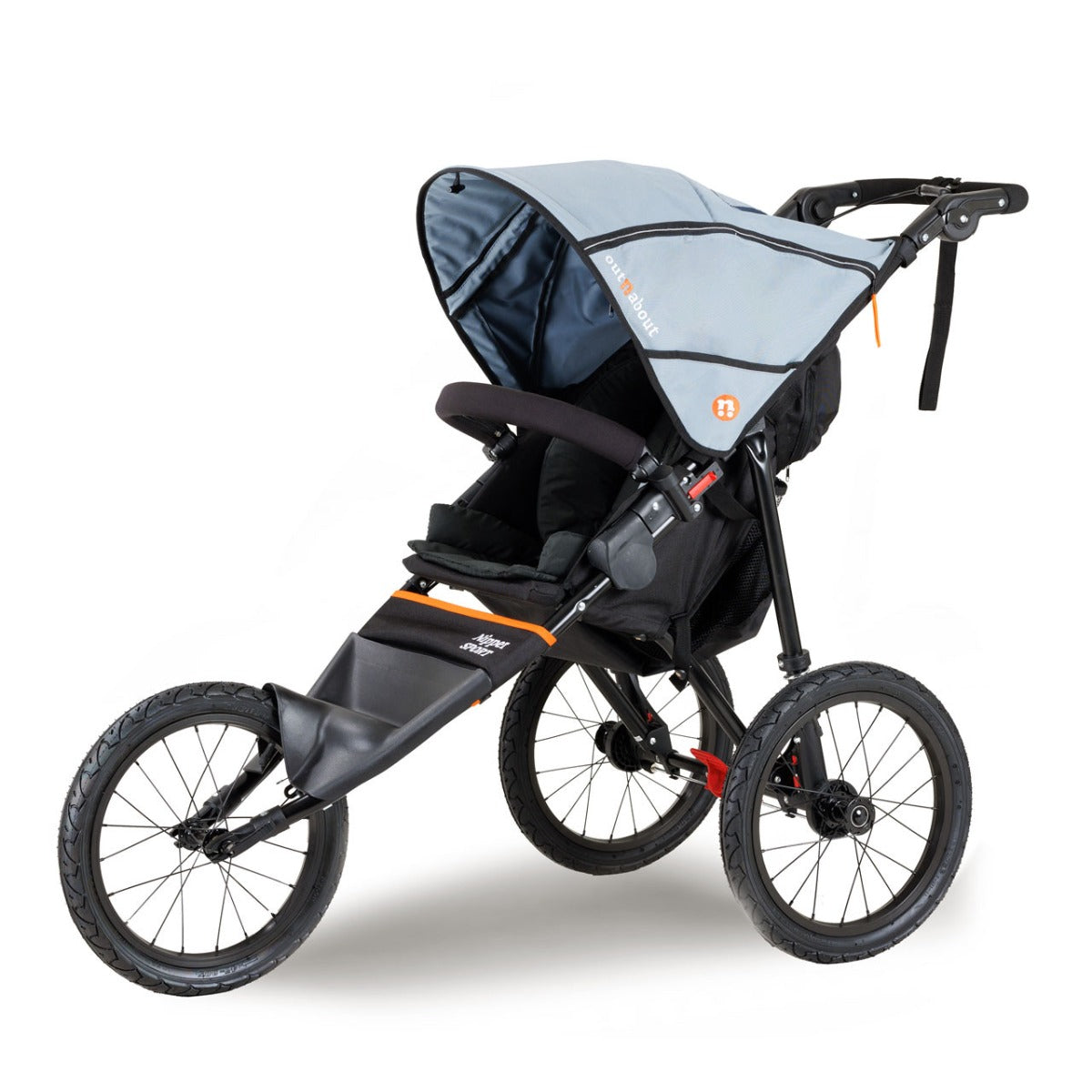 Out n About Nipper Sport V5 Single Pushchair - Rocksalt Grey 1