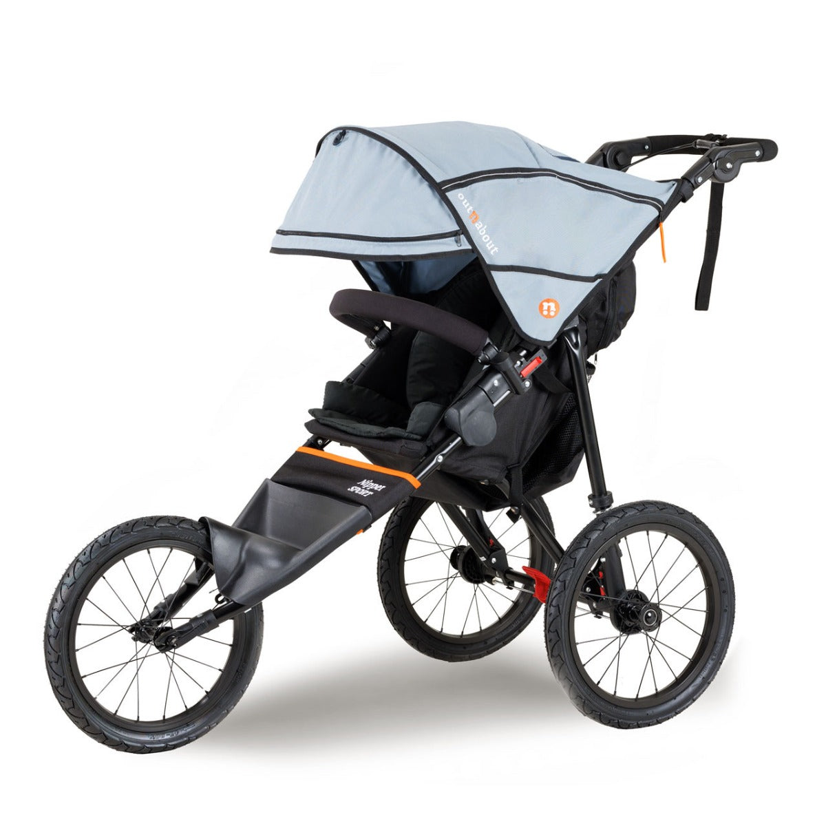 Out n About Nipper Sport V5 Single Pushchair - Rocksalt Grey 4