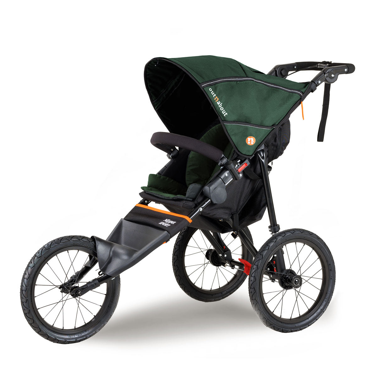 Out n About Nipper Sport V5 Single Pushchair - Sycamore Green 1
