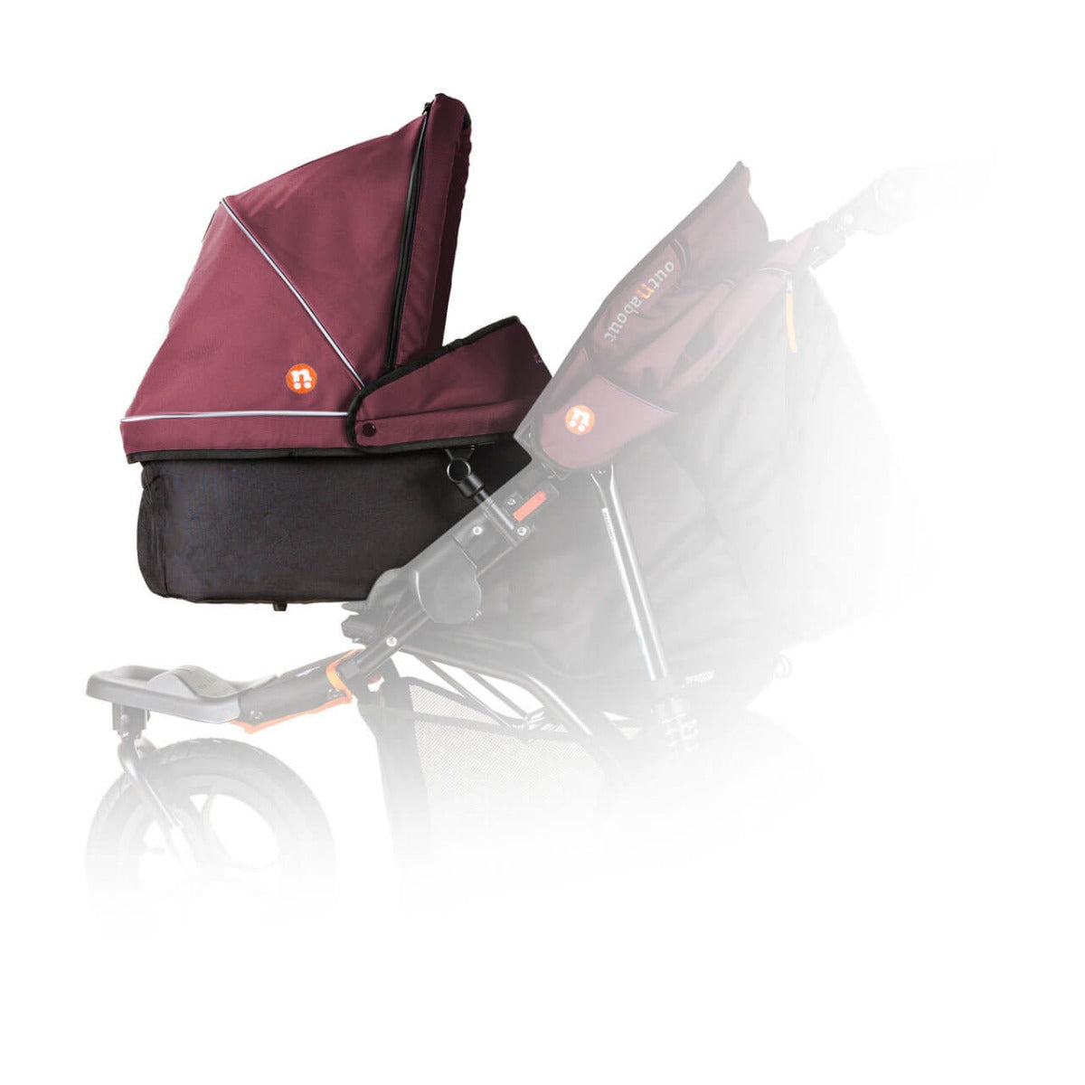 Out n About Nipper V5 Single Carrycot - Brambleberry Red 3
