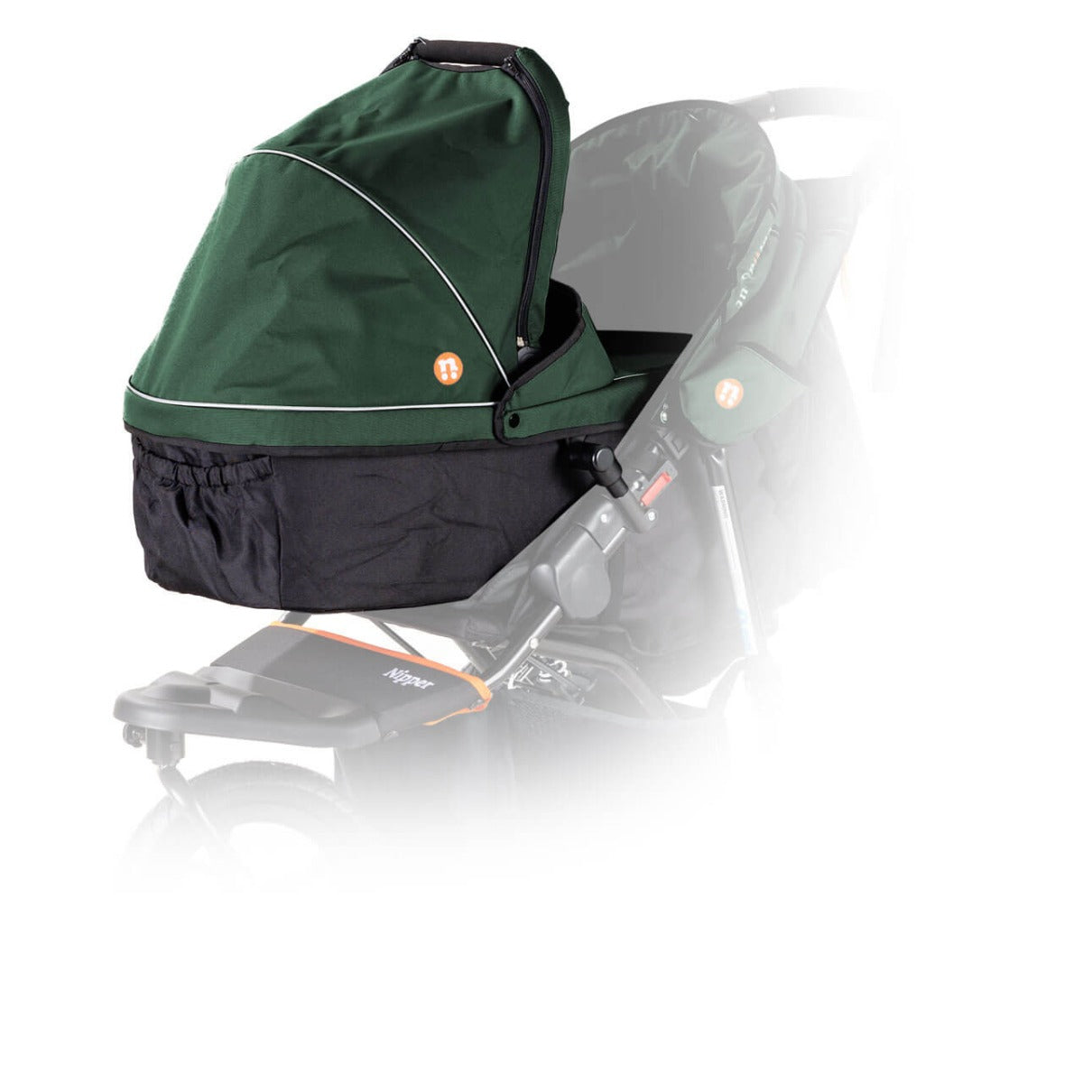 Out n About Nipper V5 Single Carrycot - Sycamore Green 2