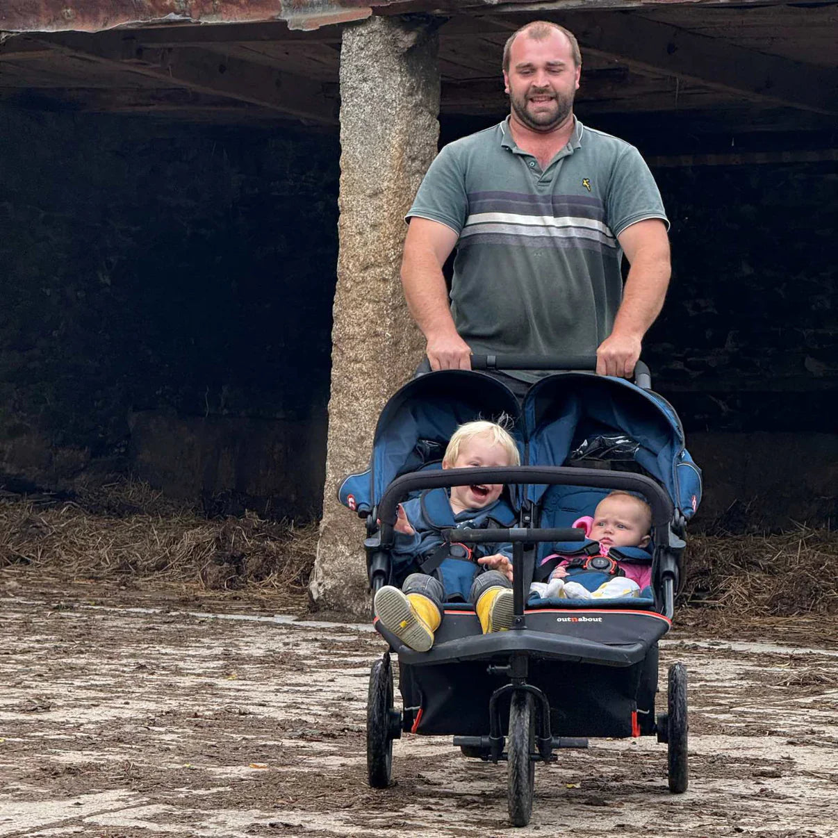 Out n About Nipper V6 Double Pushchair - Sycamore Green 12