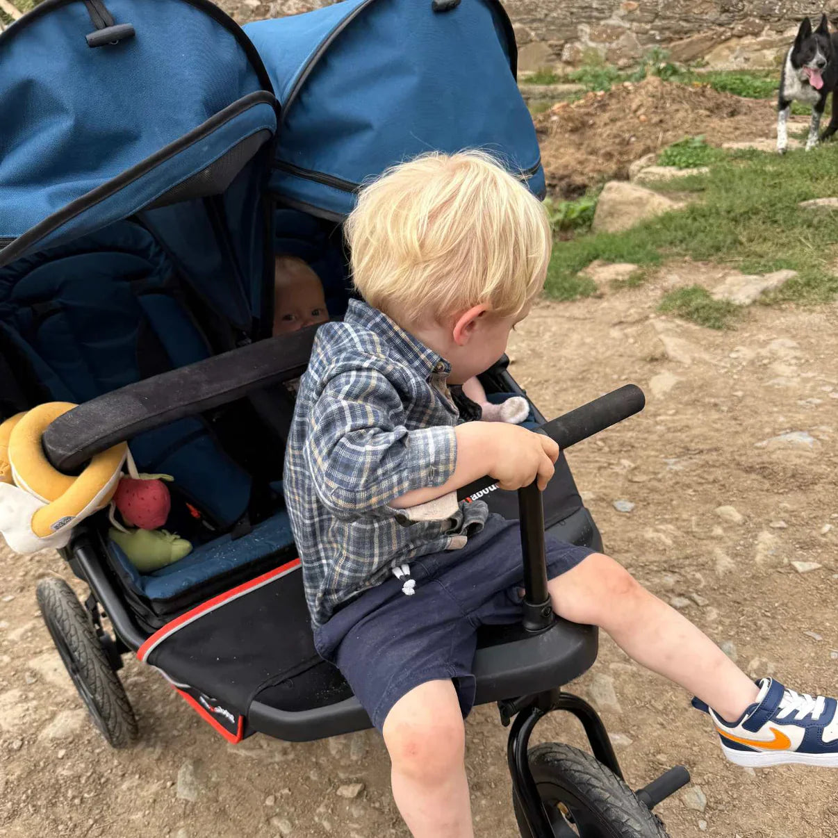 Out n About Nipper V6 Double Pushchair - Sycamore Green 4