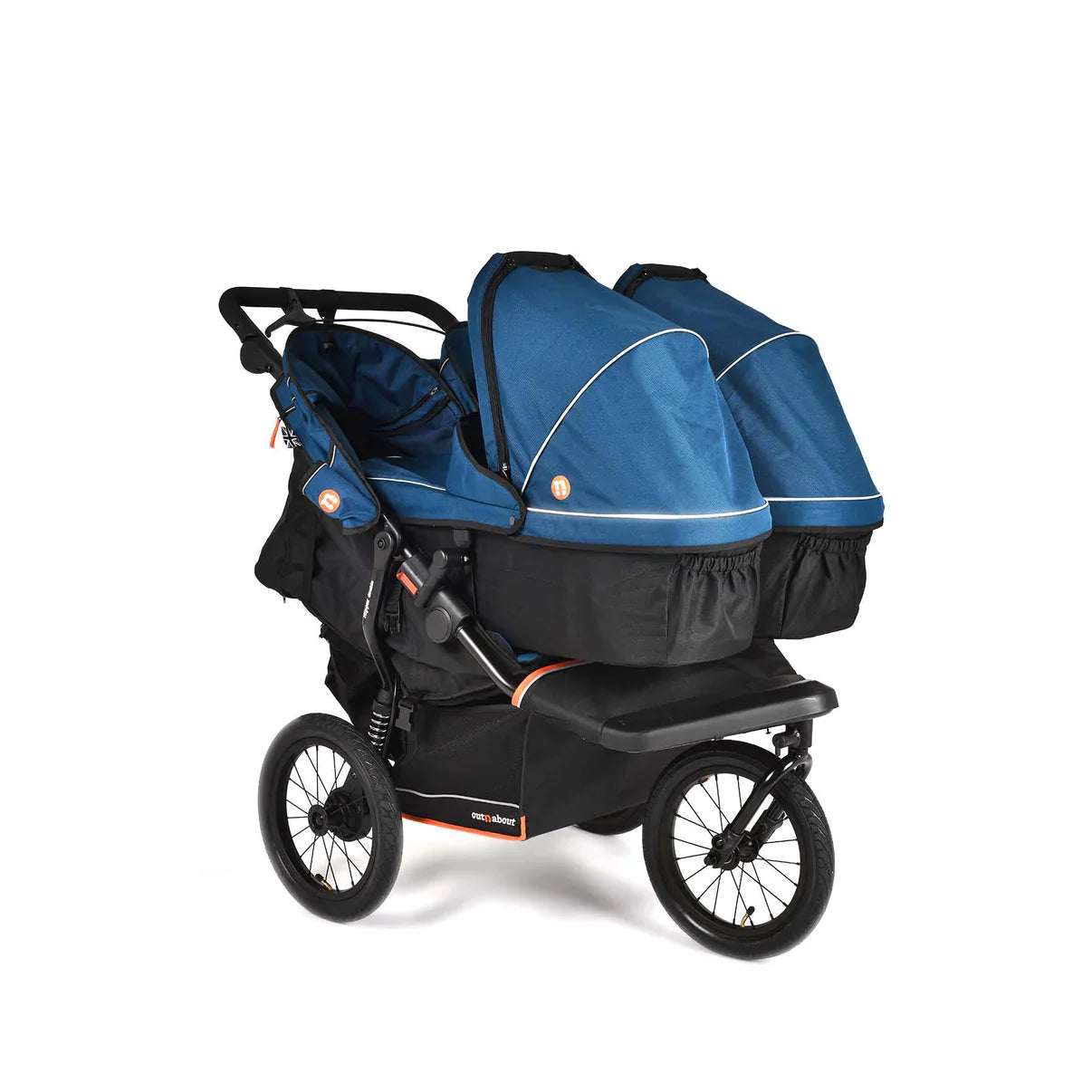 Out n About Nipper V6 Plus Double Newborn & Toddler Bundle - Rocksalt Grey 11