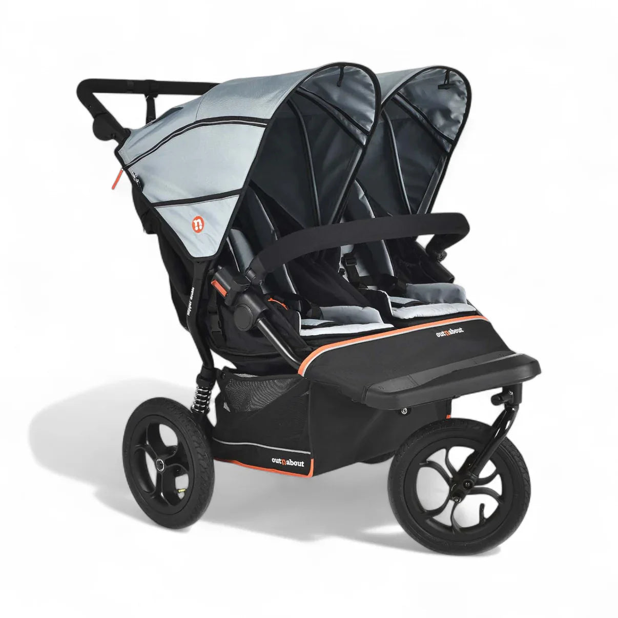 Out n About Nipper V6 Double Newborn & Toddler Bundle - Rocksalt Grey 7