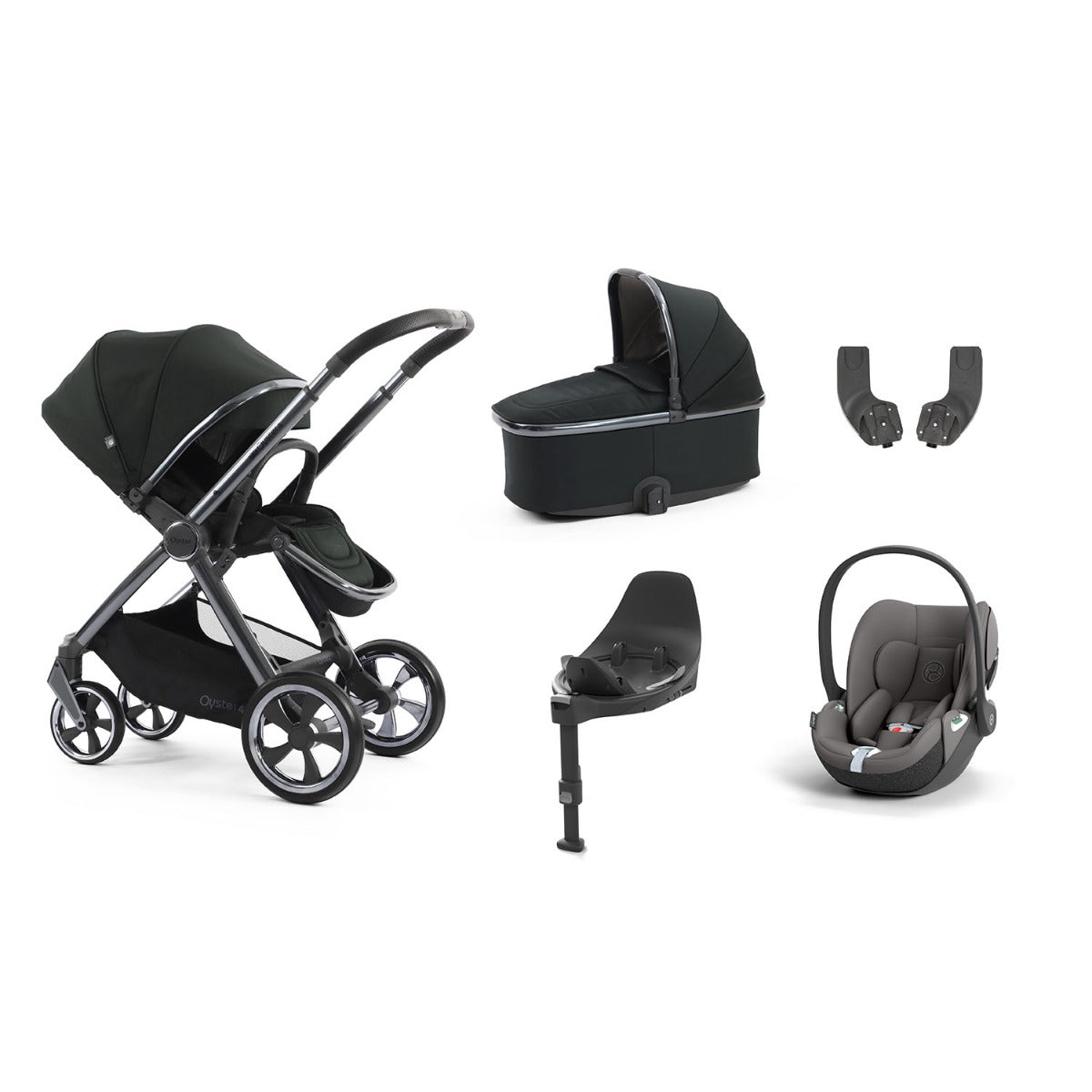 BabyStyle Oyster 4 Essential 5 Piece Cybex Cloud T Bundle - Black Olive 10