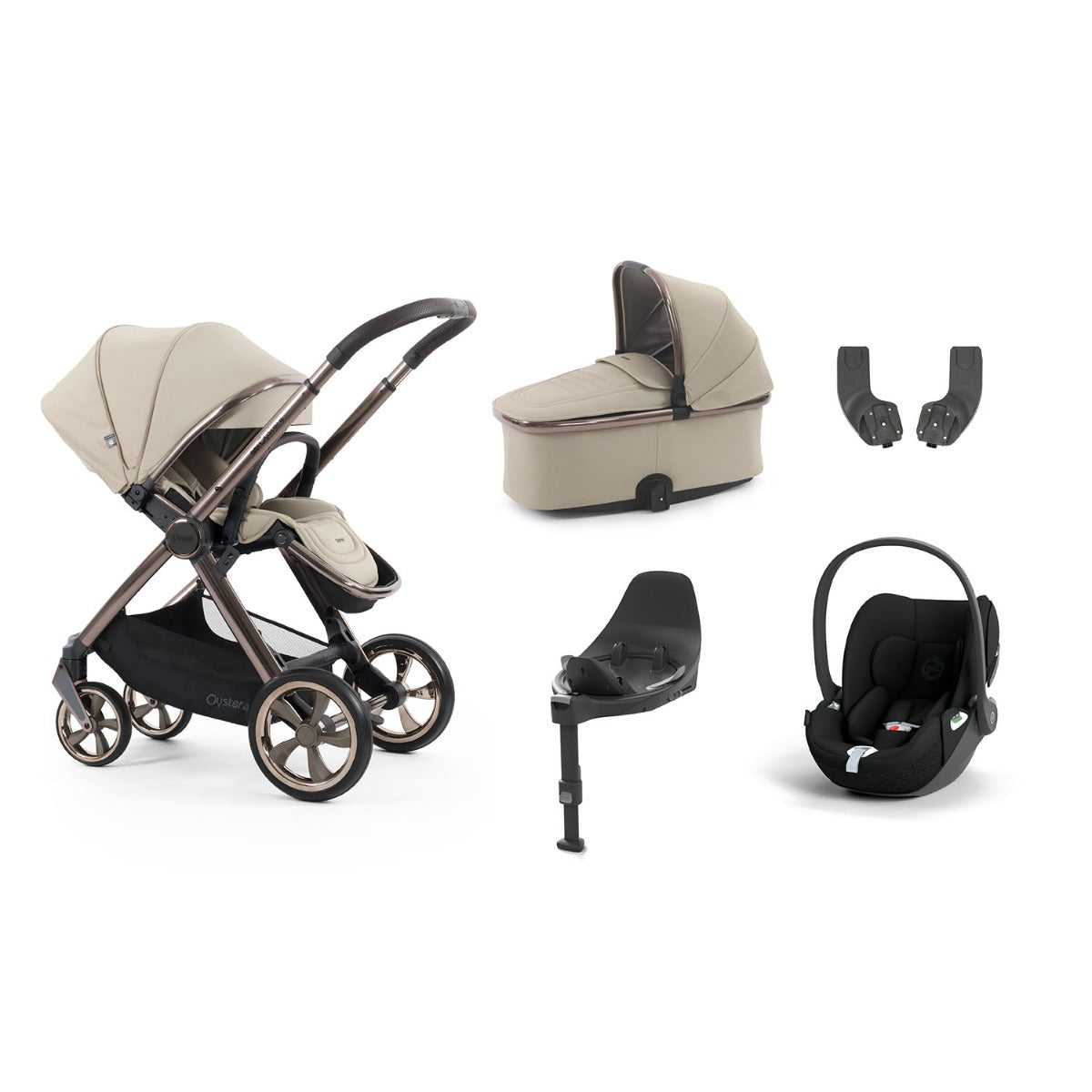 BabyStyle Oyster 4 Essential 5 Piece Cybex Cloud T Bundle - Buttermilk 1