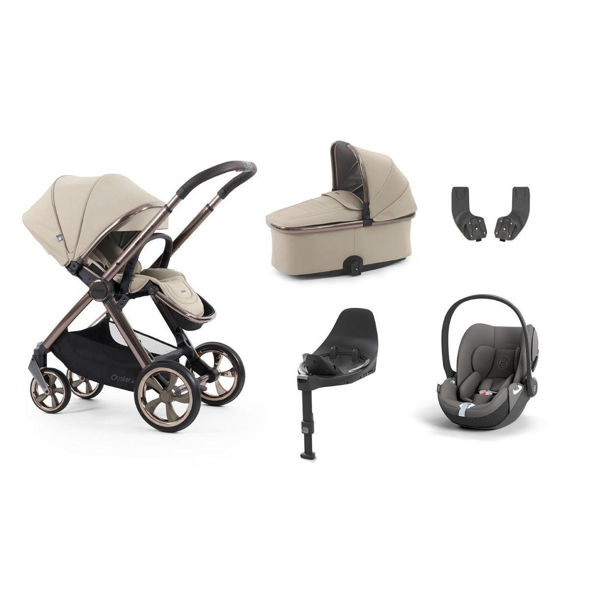 BabyStyle Oyster 4 Essential 5 Piece Cybex Cloud T Bundle - Buttermilk 17