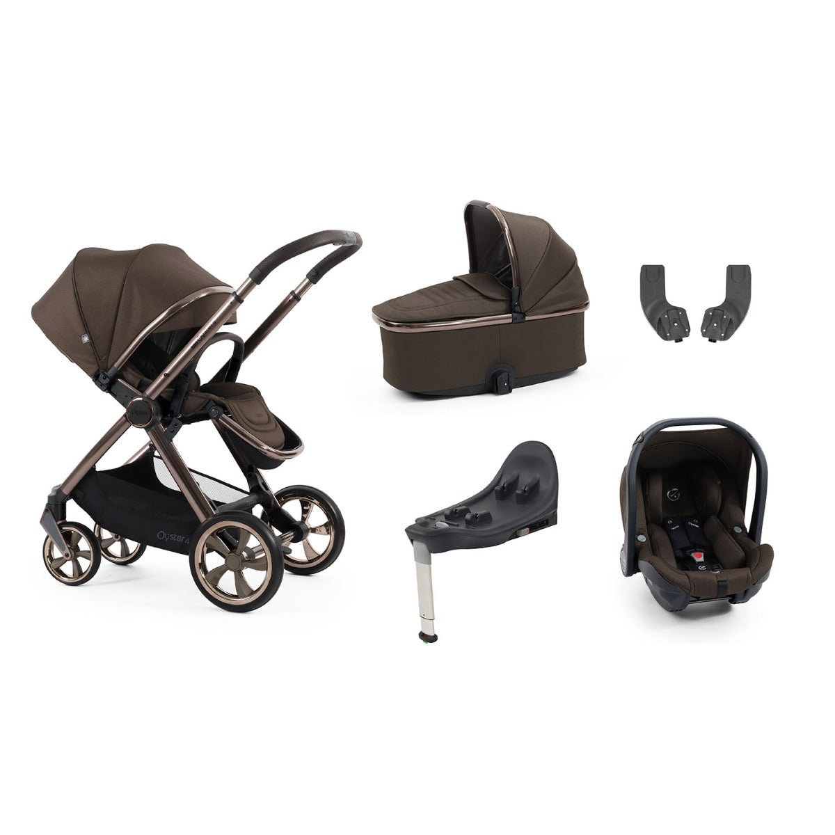 BabyStyle Oyster 4 Essential 5 Piece Capsule Bundle - Chocolate Velvet 1