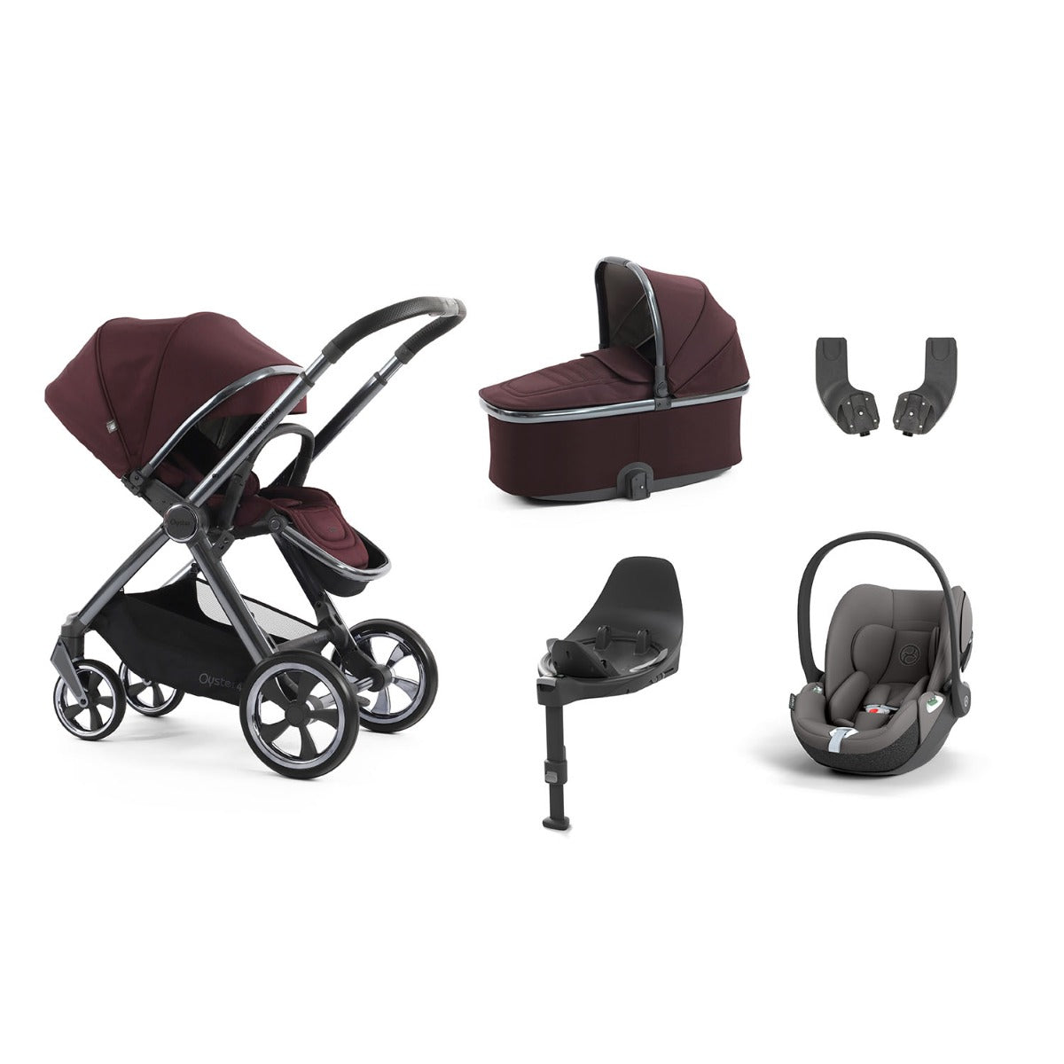 BabyStyle Oyster 4 Essential 5 Piece Cybex Cloud T Bundle - Mulberry 10