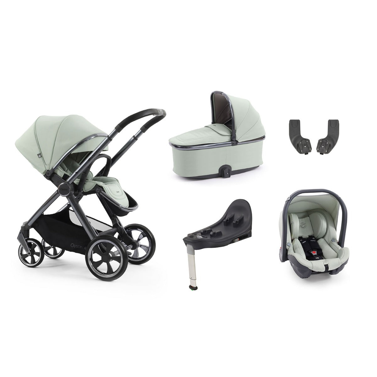 BabyStyle Oyster 4 Essential 5 Piece Capsule Bundle - Pistachio 1