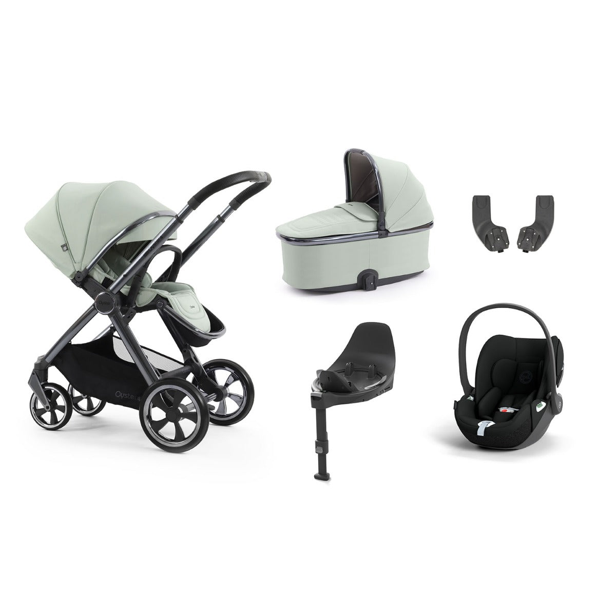 BabyStyle Oyster 4 Essential 5 Piece Cybex Cloud T Bundle - Pistachio 1
