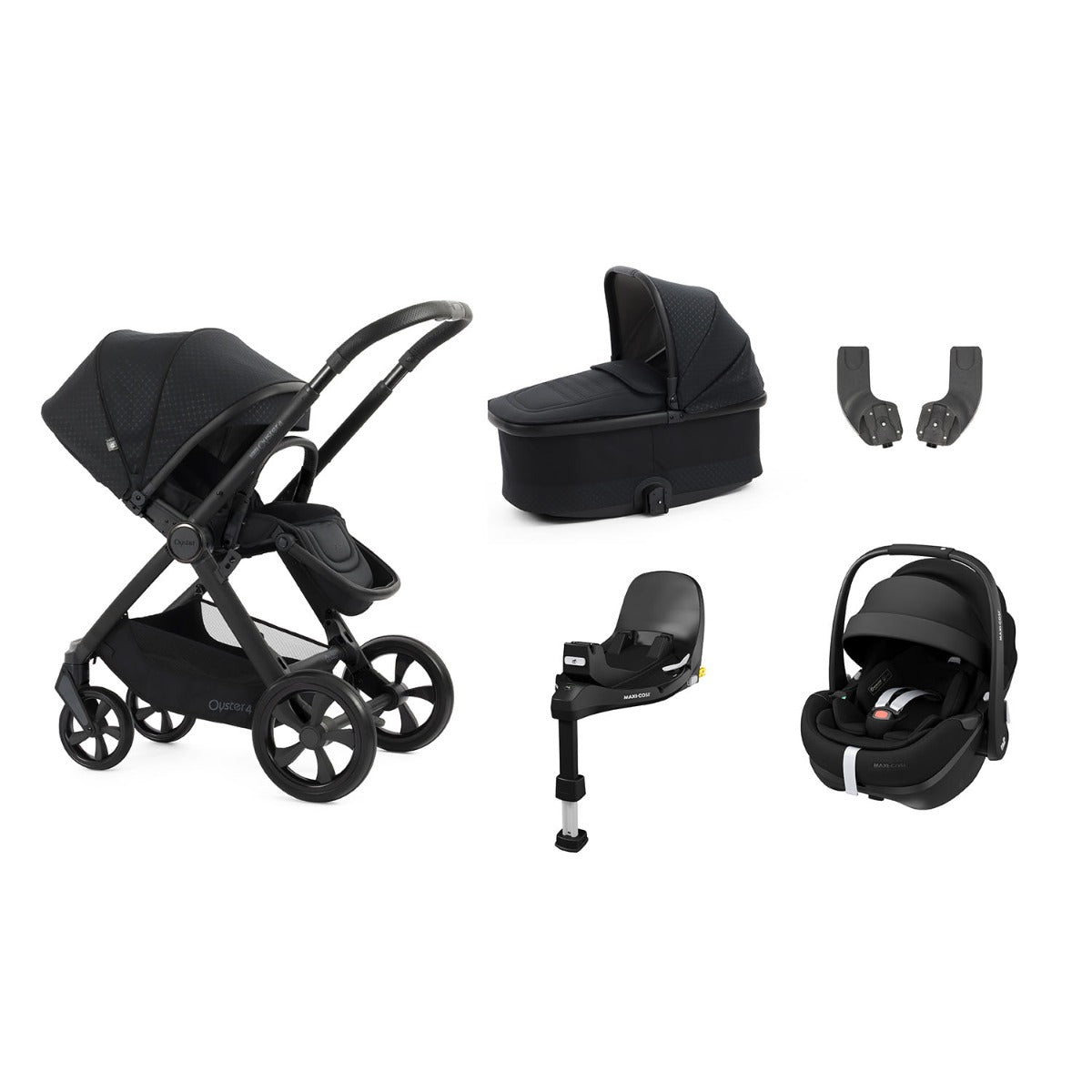 BabyStyle Oyster 4 Essential 5 Piece Maxi-Cosi Pebble 360 Pro2 Bundle - Raven 1