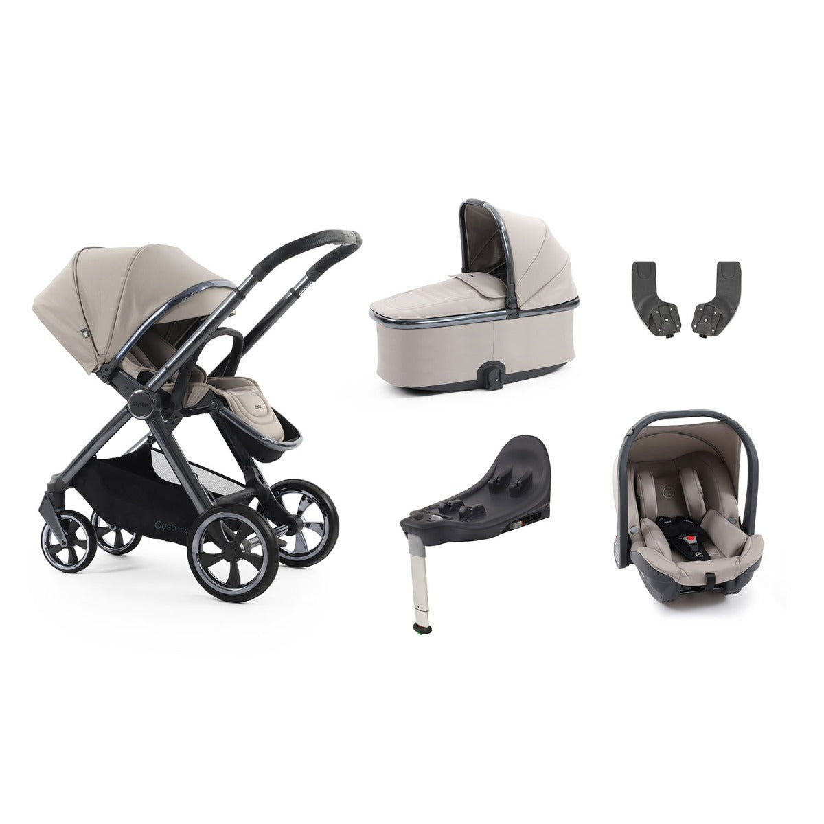 BabyStyle Oyster 4 Essential 5 Piece Capsule Bundle - Stone 1