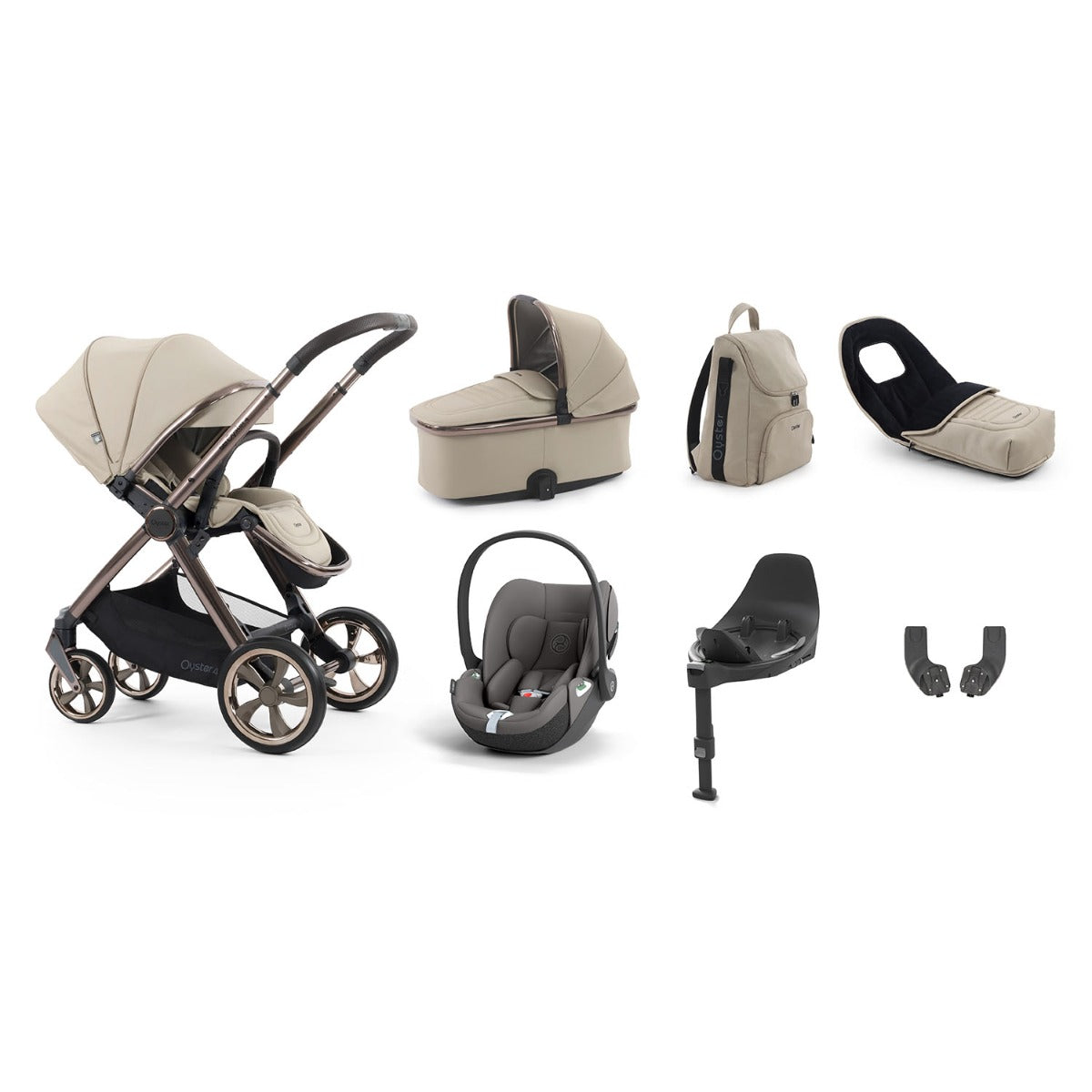 BabyStyle Oyster 4 Luxury 7 Piece Cybex Cloud T Bundle - Buttermilk 15